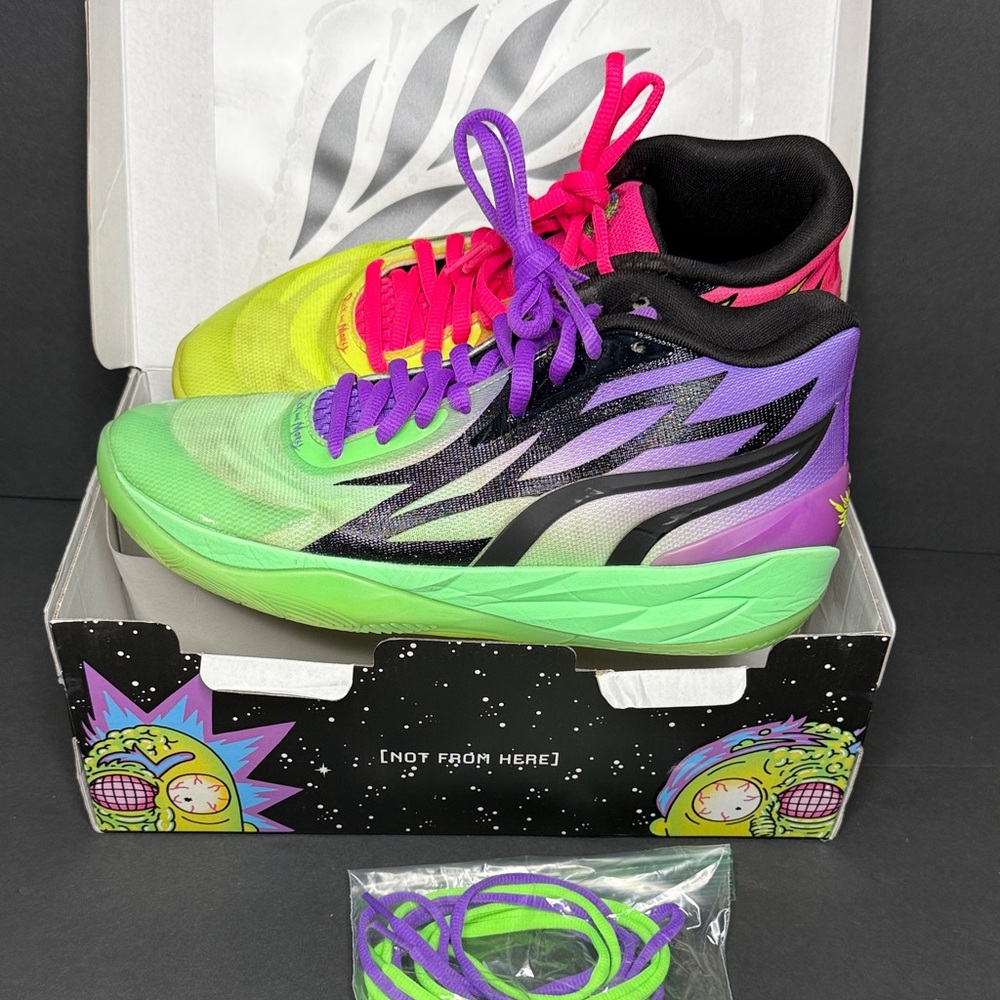 Puma MELO Rick & Morty Basketball Shoes - Picture 2 of 10